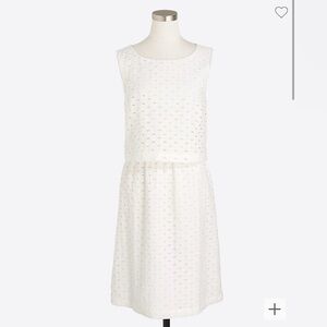J Crew White Eyelet Dress